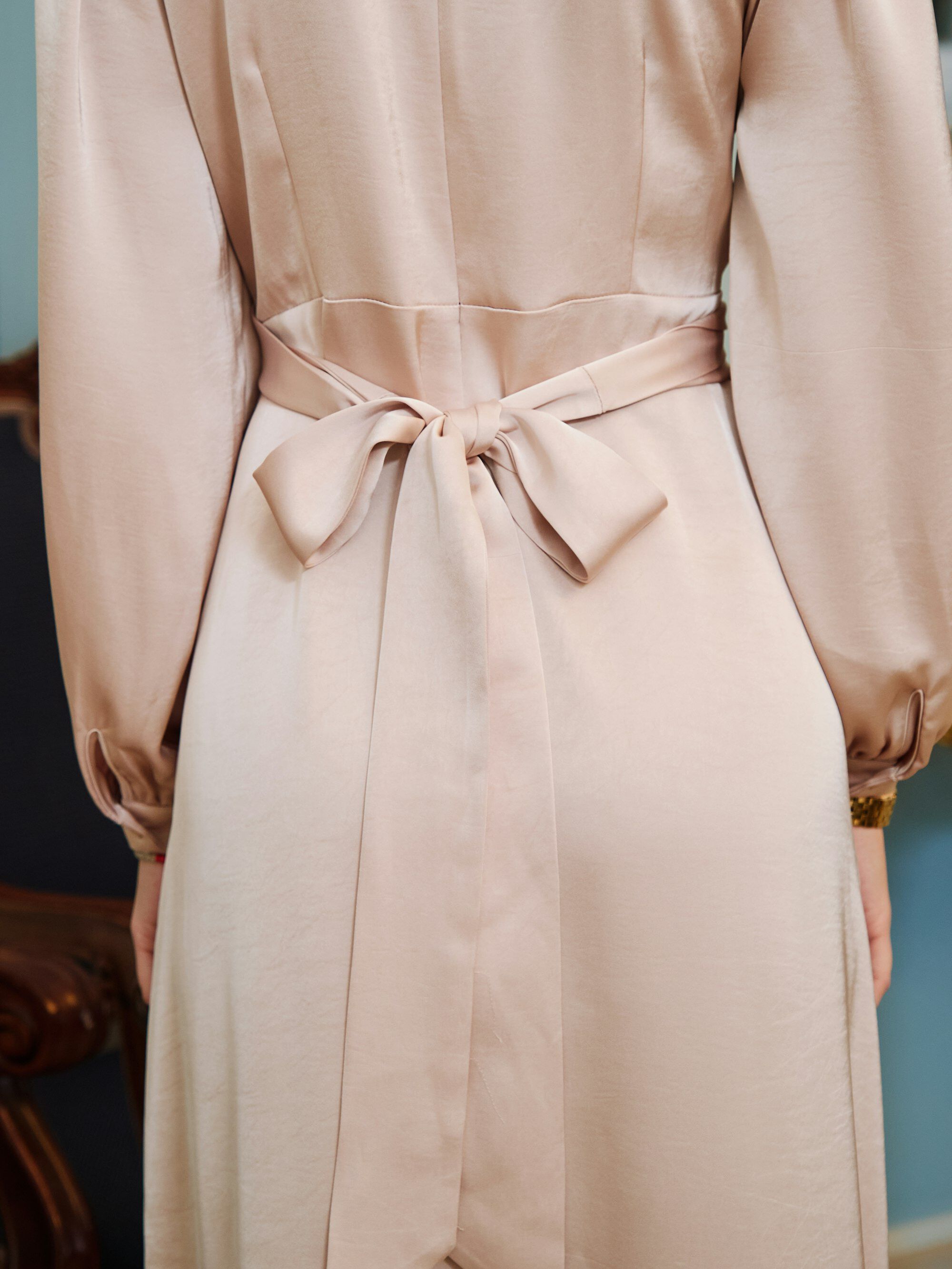 Bretti Heavy Sateen Dress