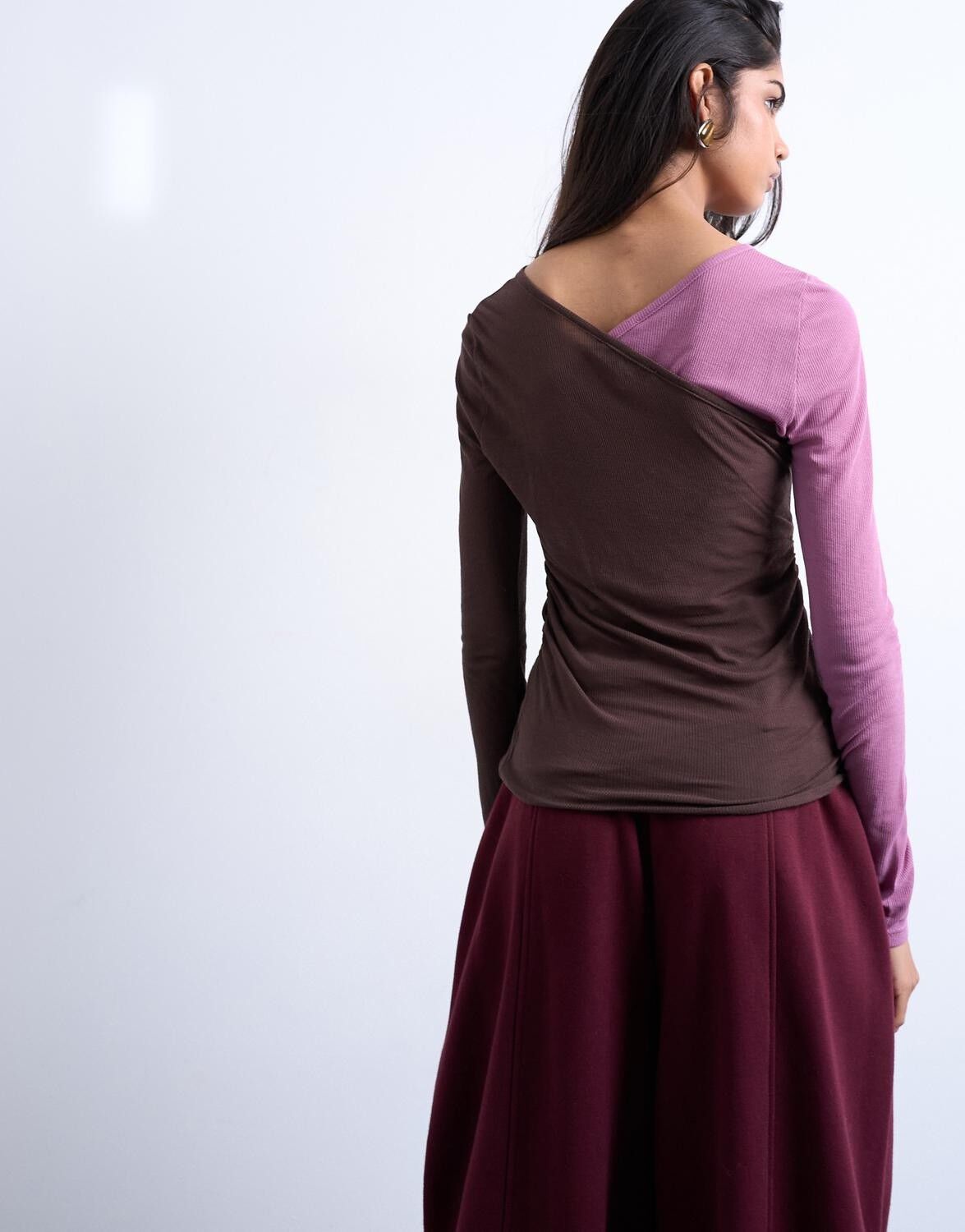 TSBLUME LS SHEER RIB TOP JRS