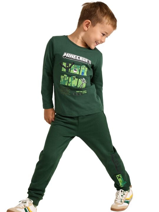 Bekväma mjukisbyxor i bomullsblandn