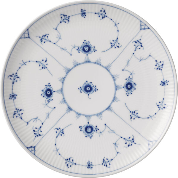 Musselmalet Riflet tallerken coupe 23 cm