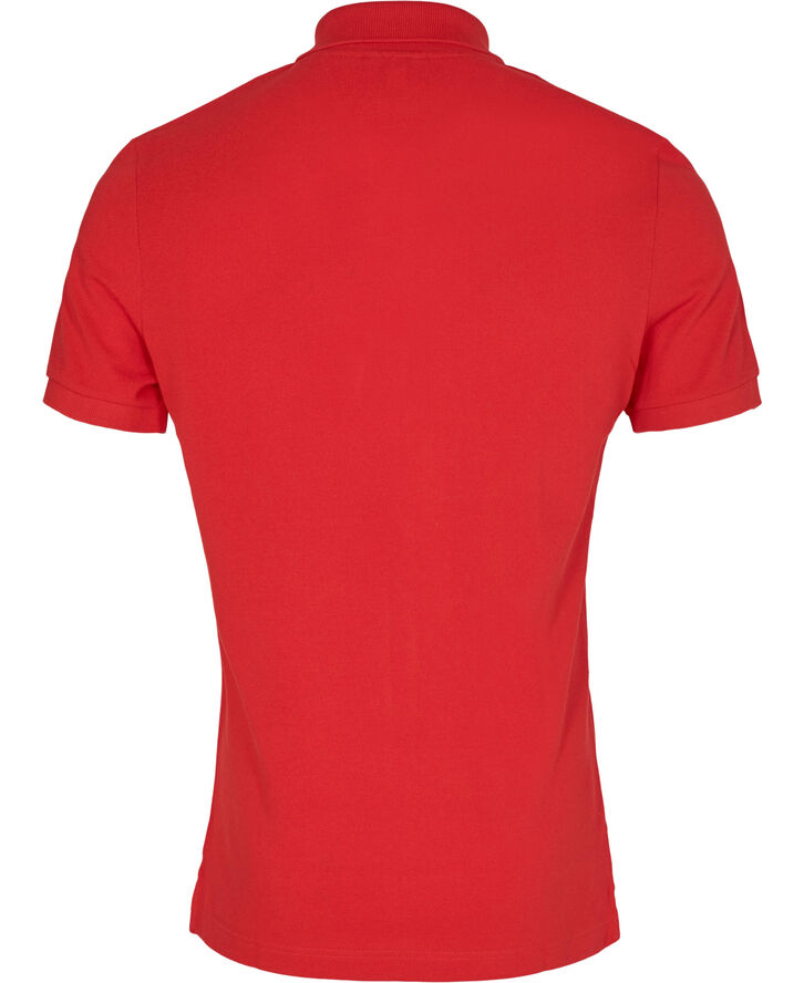 SHORT SLEEVED RIBBED COLLAR SHIRT