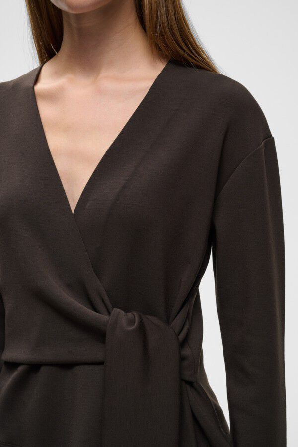 AGGIEIW VINCENT KNOT BLOUSE