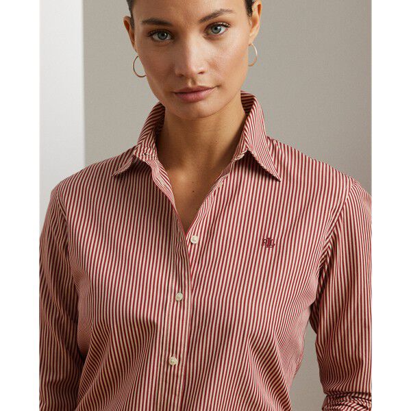 Classic Fit Striped Broadcloth Shirt
