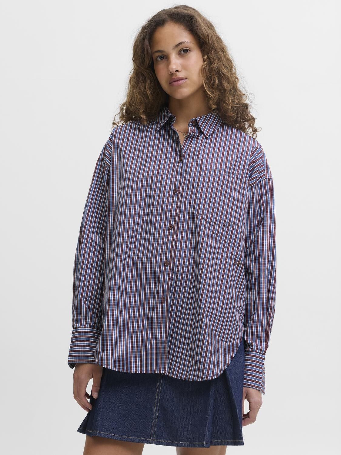 JXJAMIE LS RELAXED POPLIN SHIRT WVN