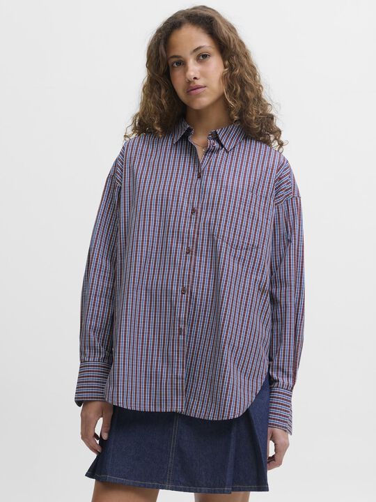 JXJAMIE LS RELAXED POPLIN SHIRT WVN