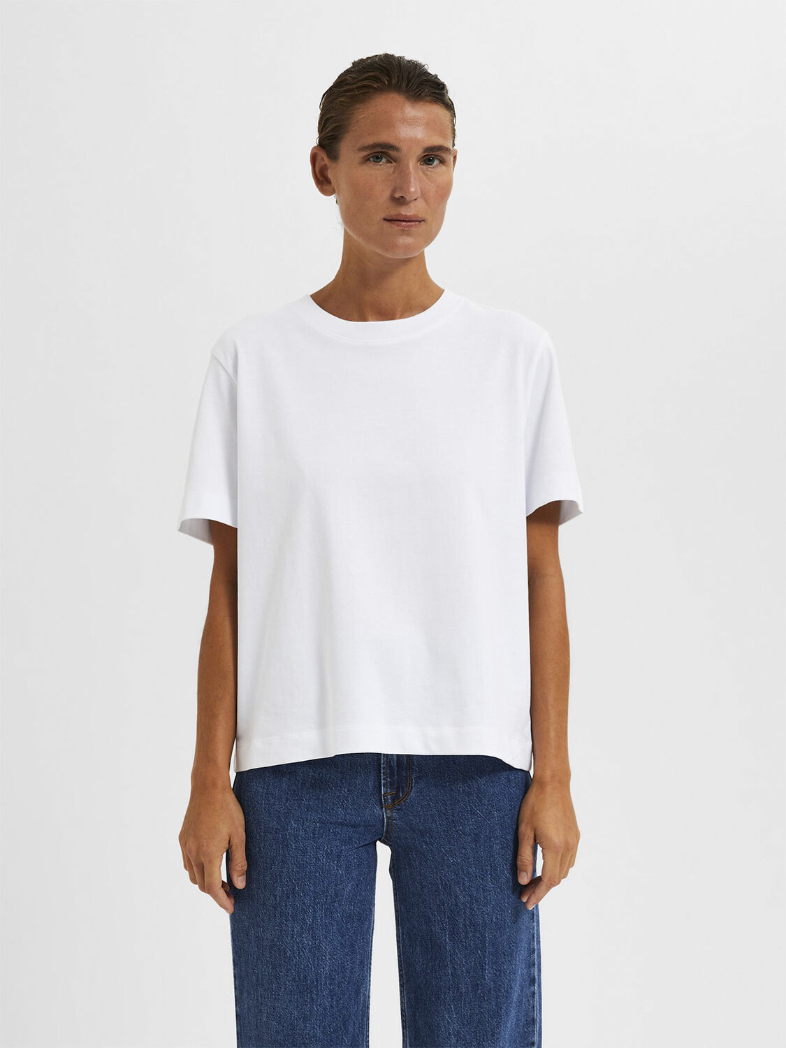 Slfessential Ss Boxy Tee Noos