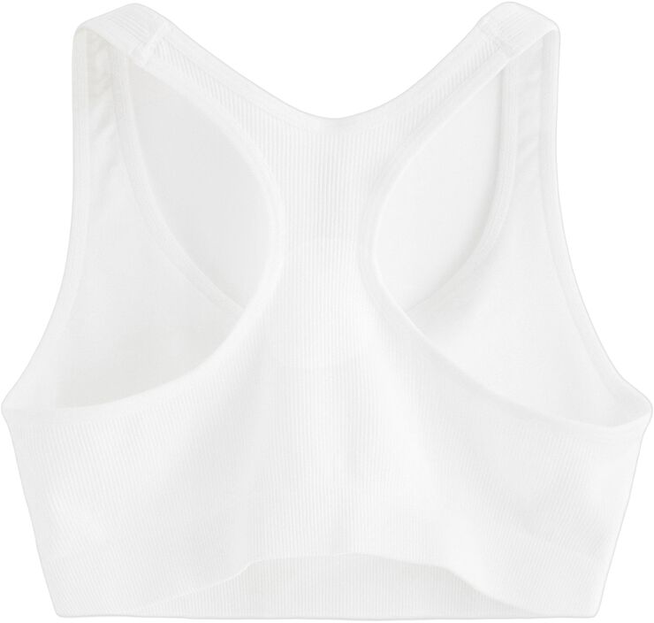 Ribbet myk BH uten sømmer