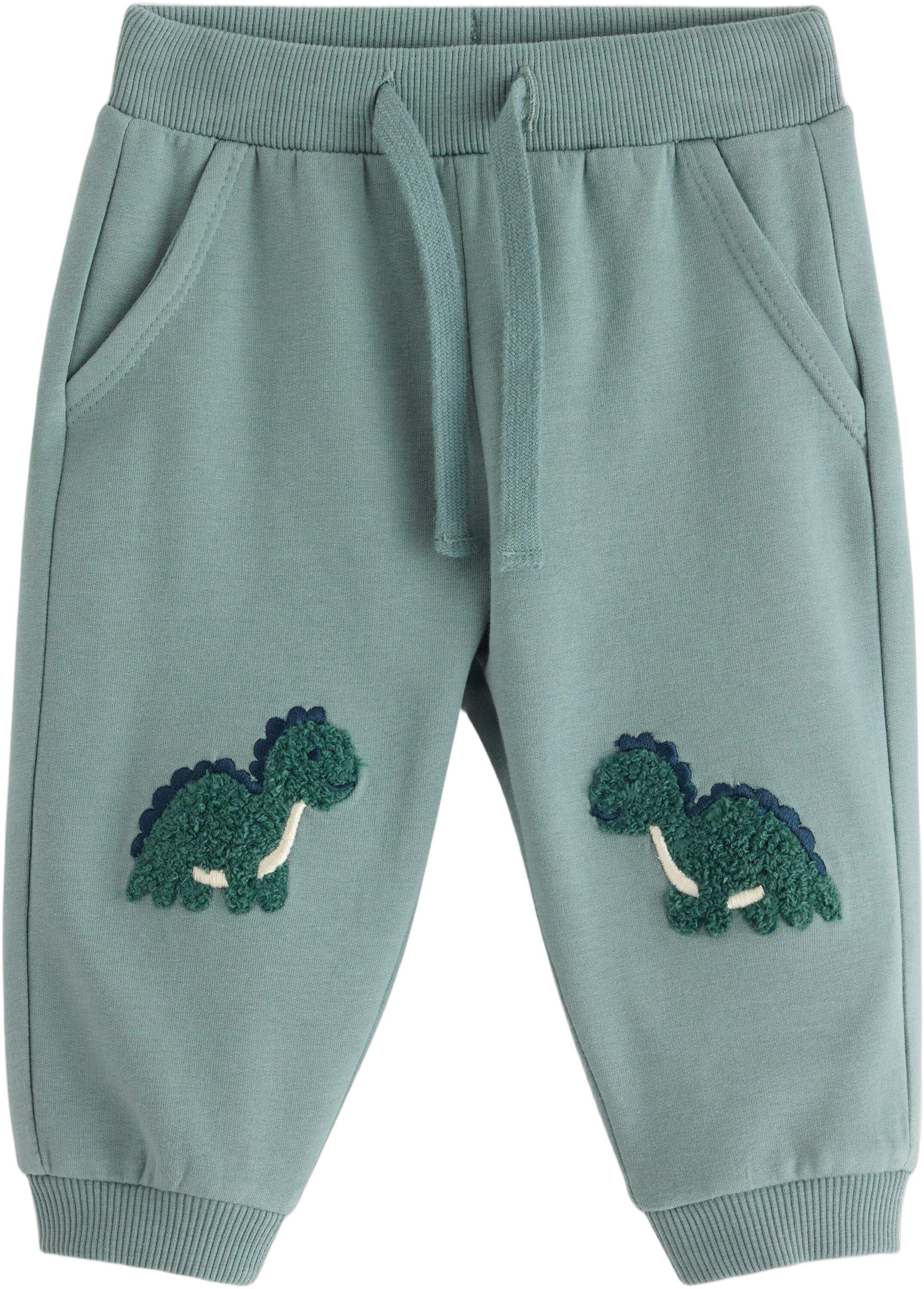 Joggers in cotton jersey with brush