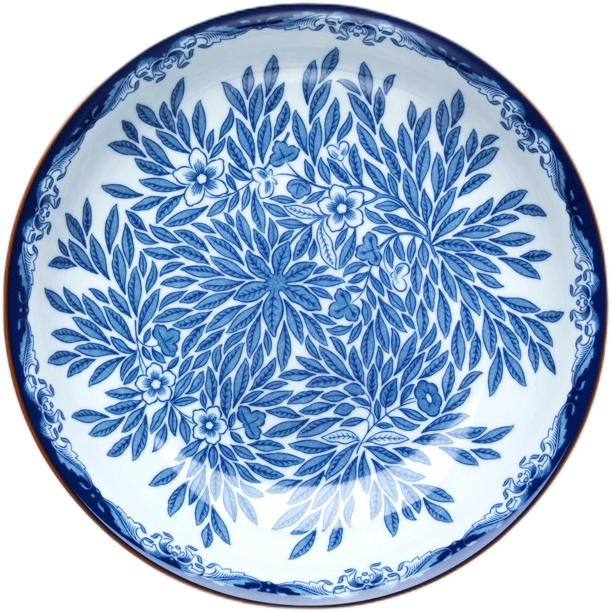 Ostindia Floris dyb tallerken, 22cm