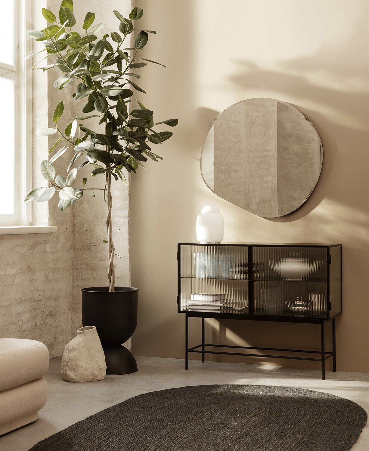Pond Mirror - XL - Brass