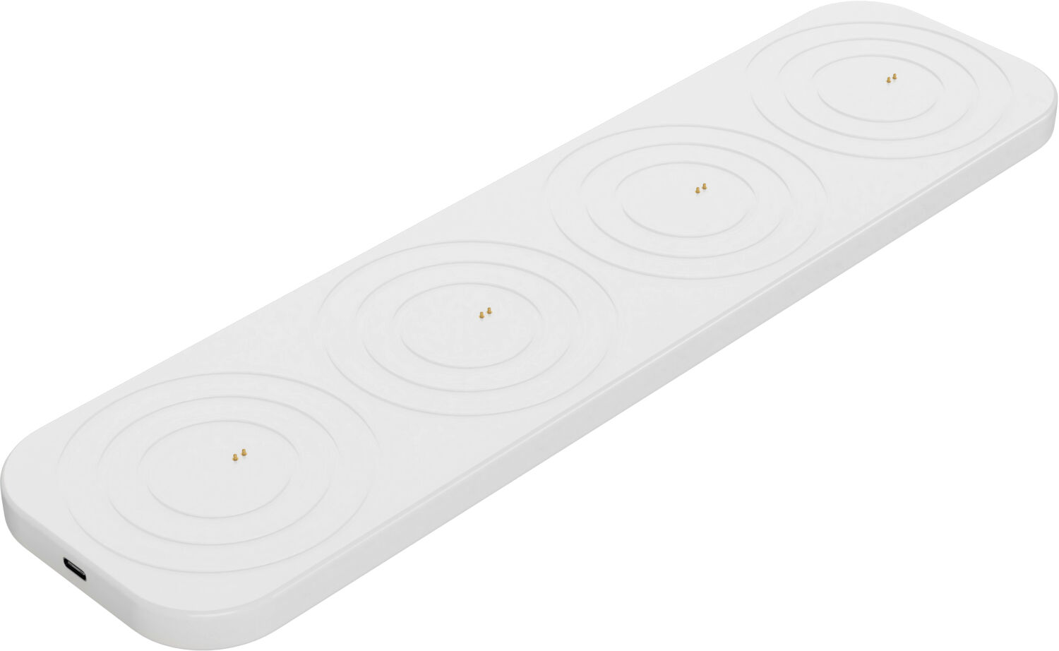 LED rechargeable base, Medium, USB-C, White, 34,5x9 cm