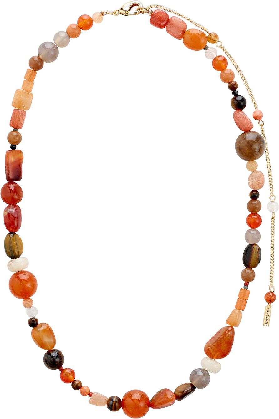 IRIS halsk&aelig;de guldbelagt/multi