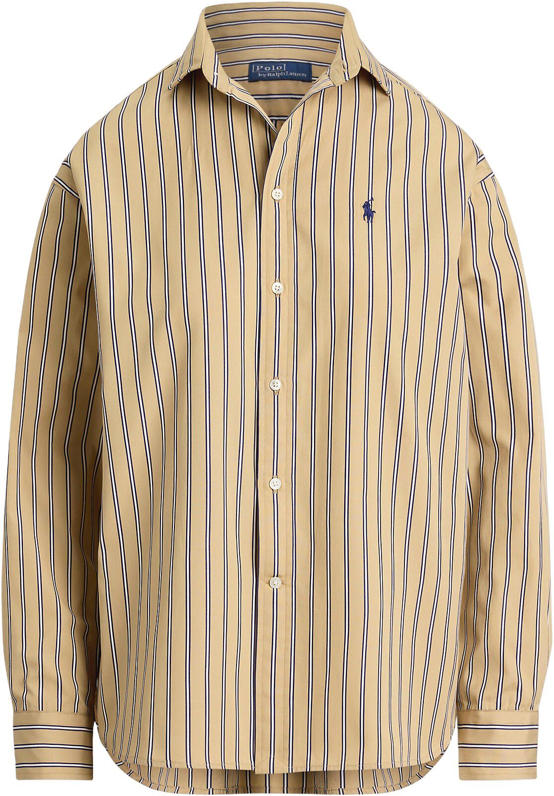 Relaxed Fit Striped Cotton Shirt