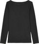 T-shirt, long sleeve, boat neck