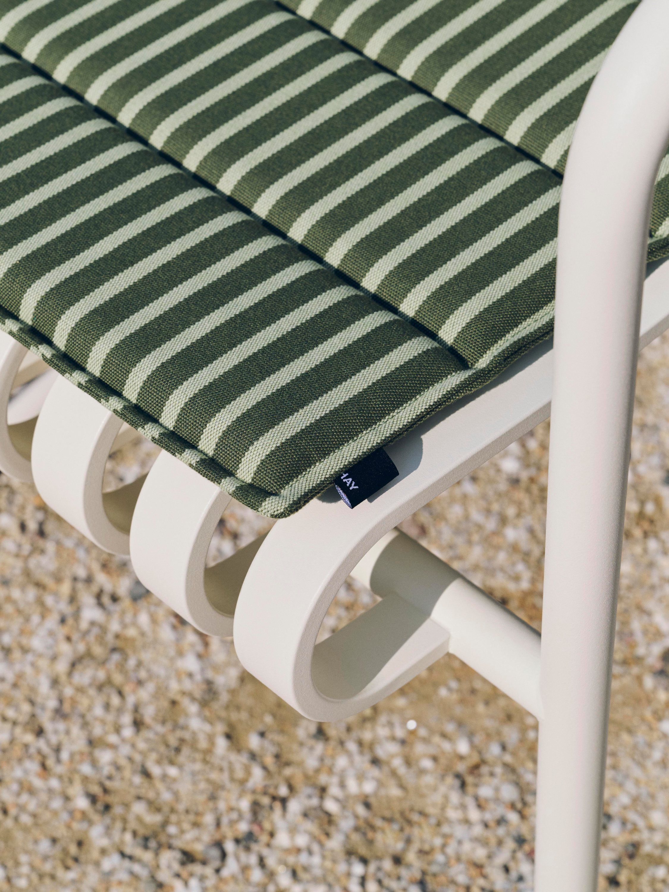 Terrazza Seat Cushion-40 x 40-Olive bold stripe