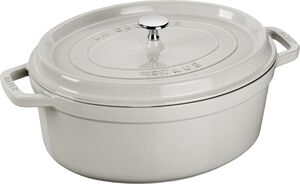 La Cocotte Cocotte 37 cm / 8 l, Oval, White Truffle, St&oslash;beje
