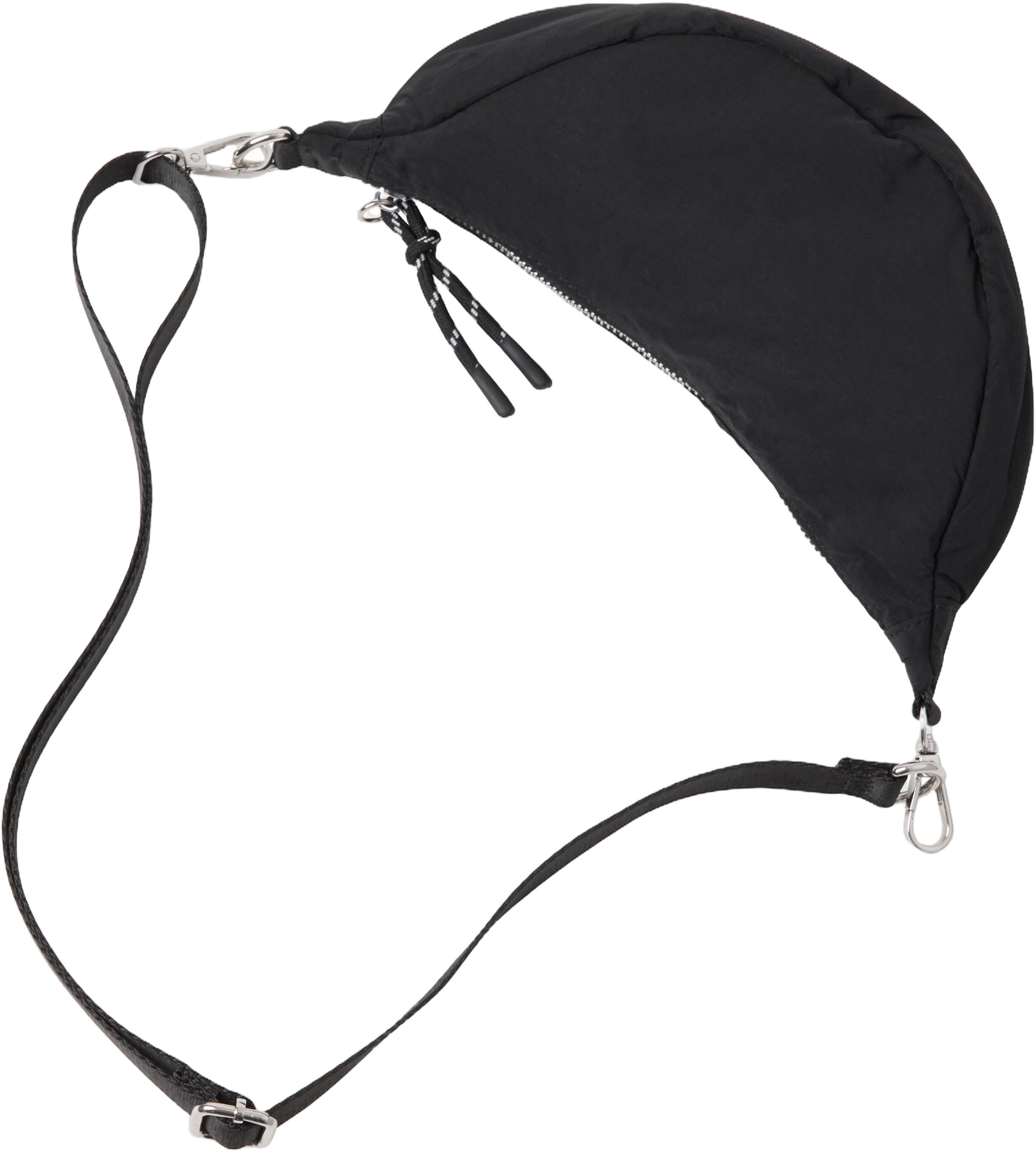 Crossbody bag with zip closure.