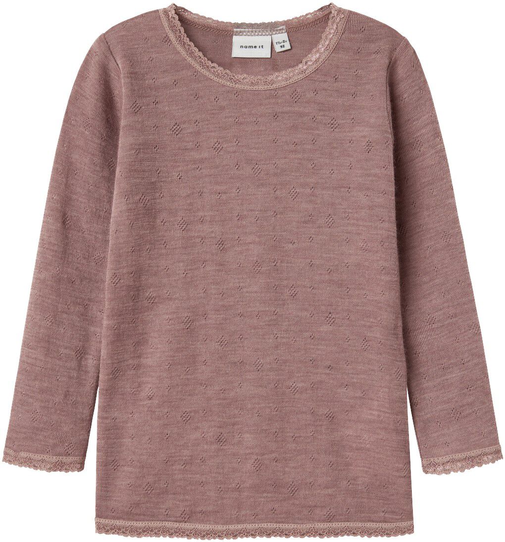 NMFWANG WOOL NEEDLE LS TOP SOLID NO
