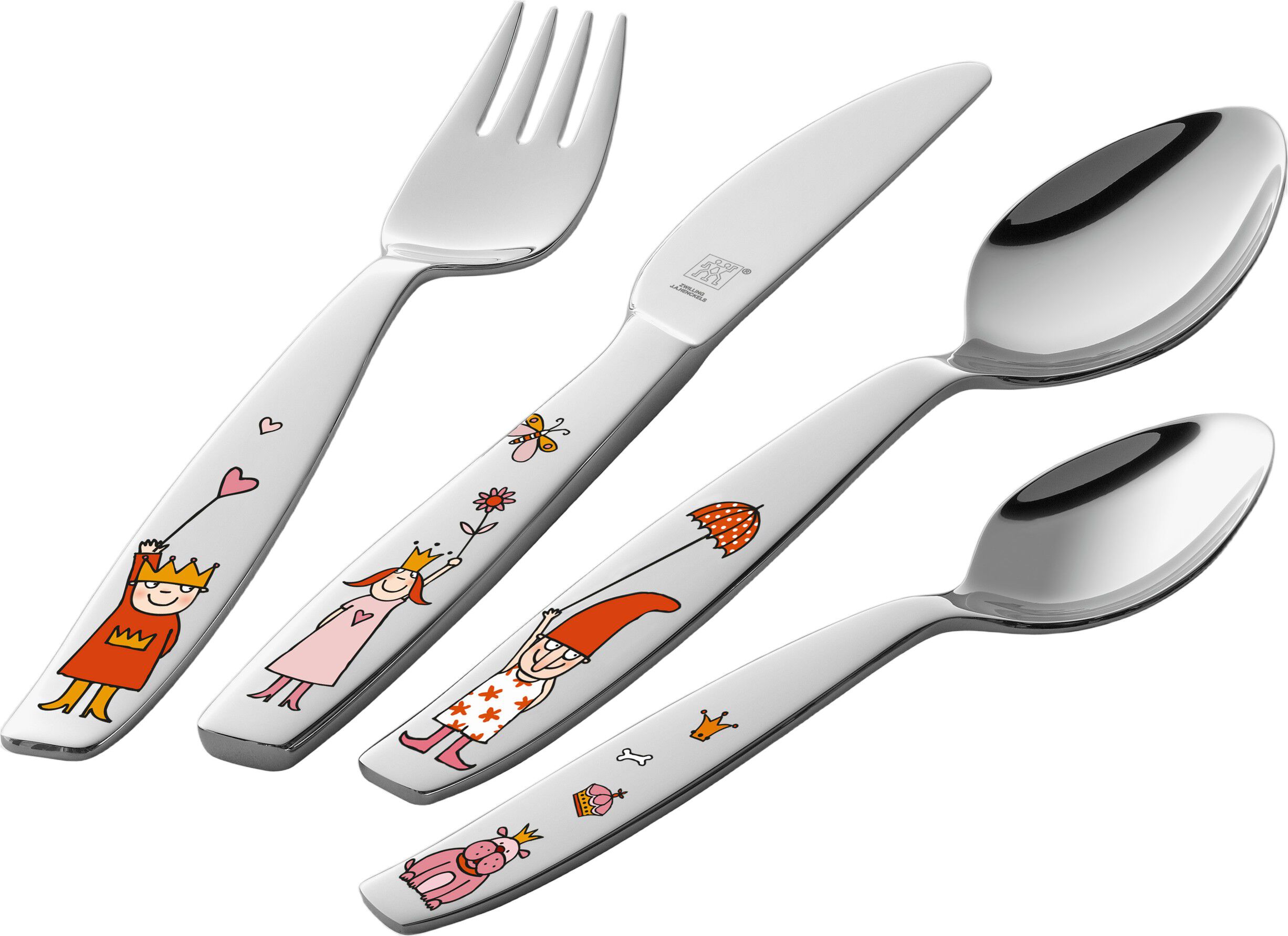 Prinsesse Emilie B&oslash;rnebestik s&aelig;t 4-dele, Poleret