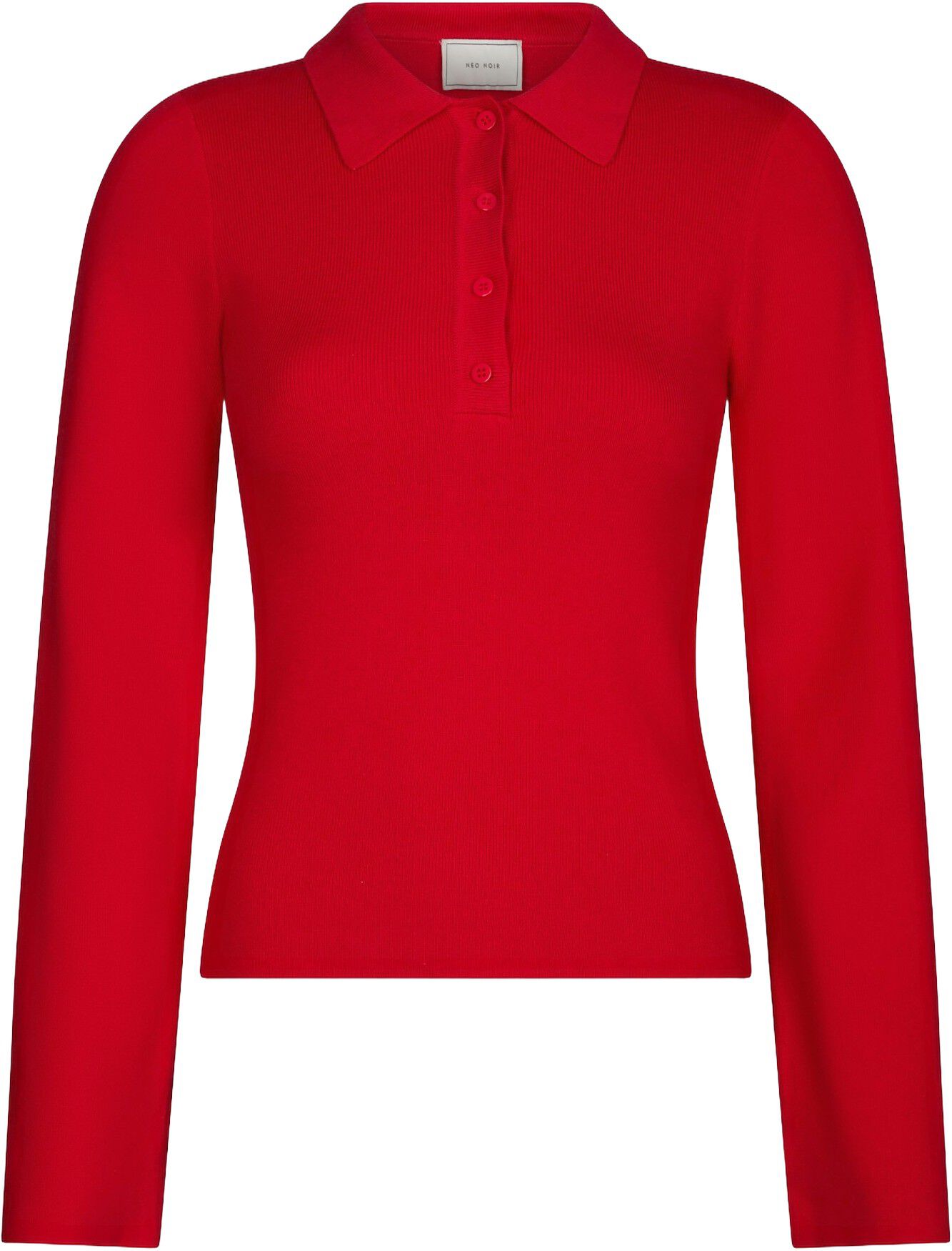 Fannya Ls Solid Knit Polo