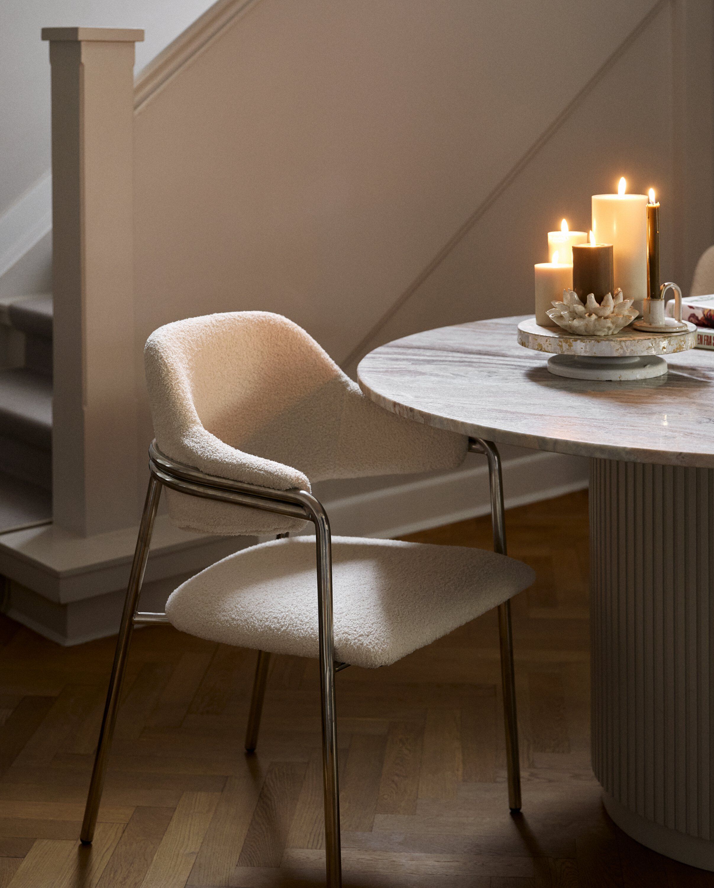 AMARGOS candle holder - ivory