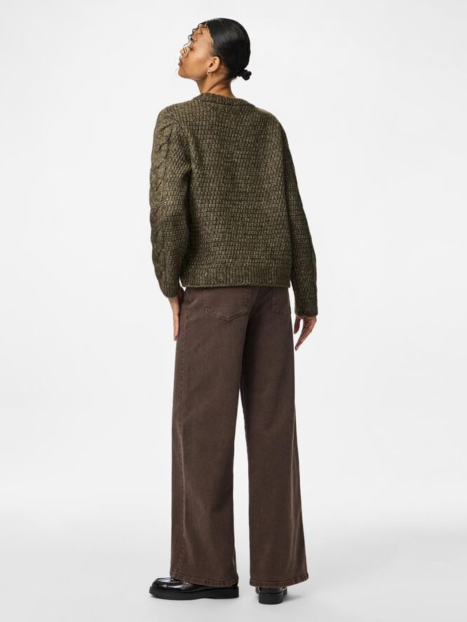 PCNINA LS O-NECK KNIT NOOS BC