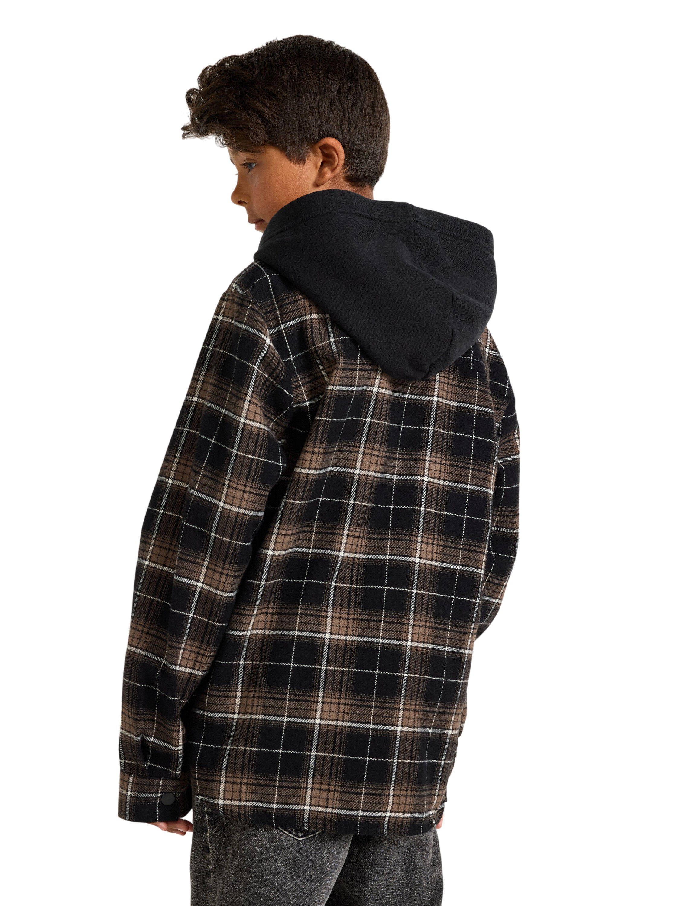 Overtr&oslash;ye i flanell med lange ermer