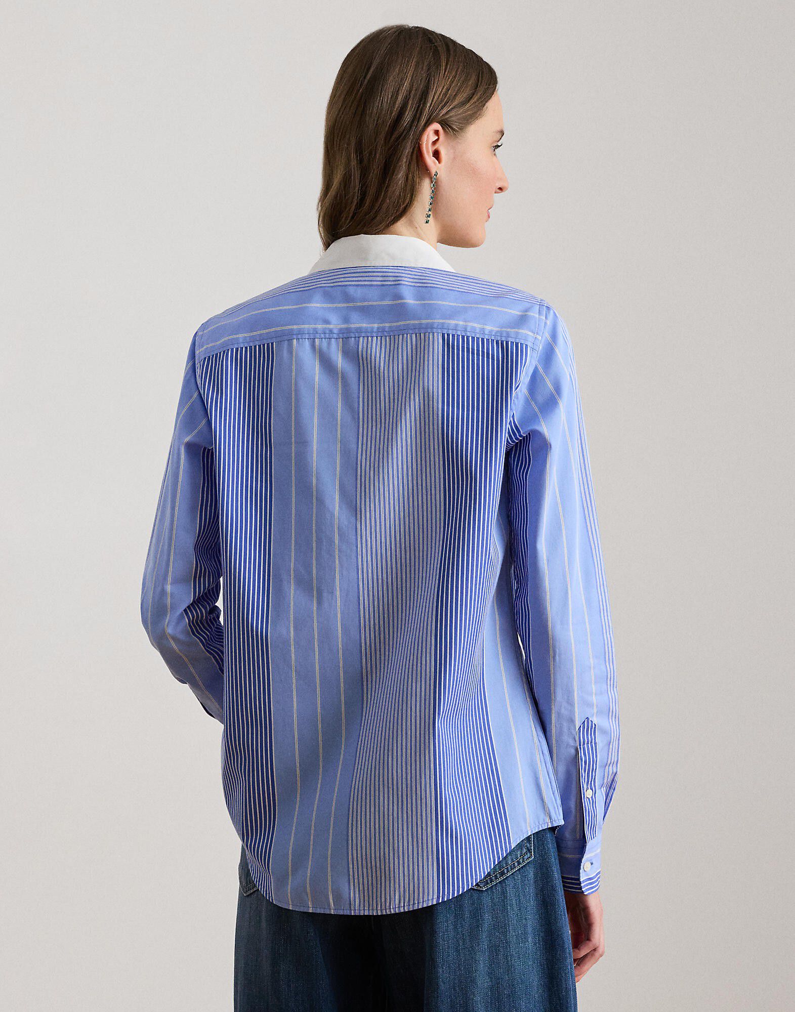 Classic Fit Striped Broadcloth Shirt