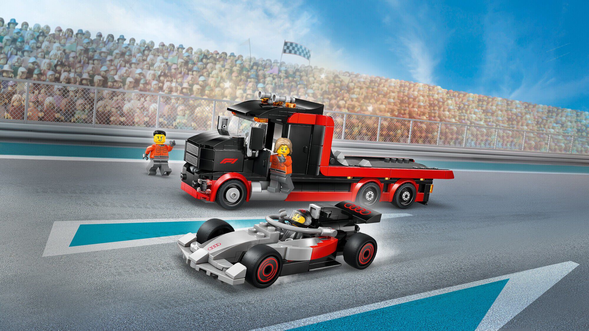 F1-udstillingstruck med Audi F1-racerbil 60493