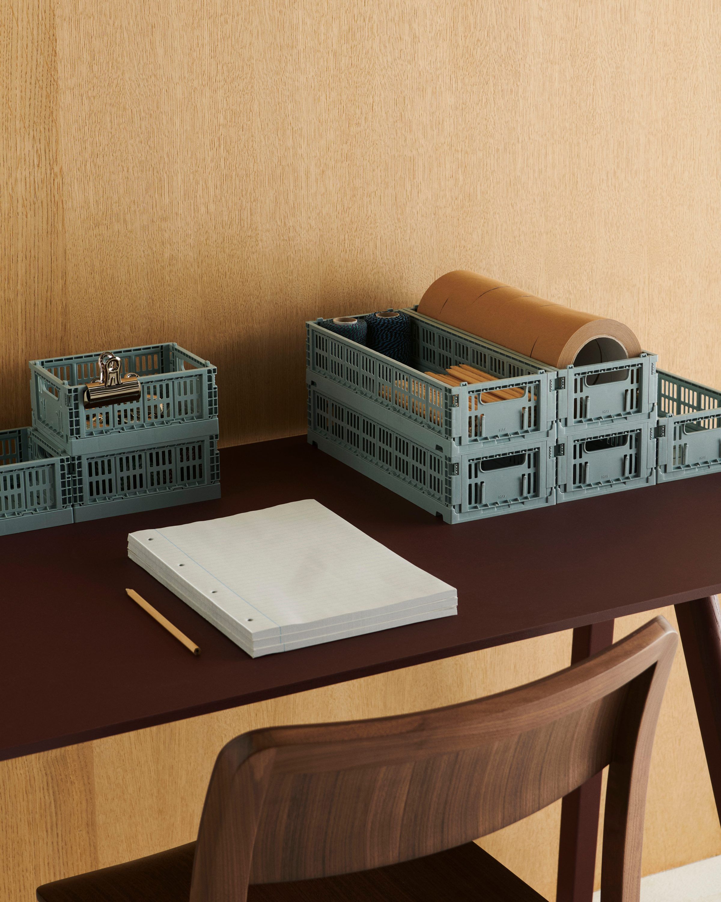 HAY Colour Crate Mini-Set of 2-Dusty blue