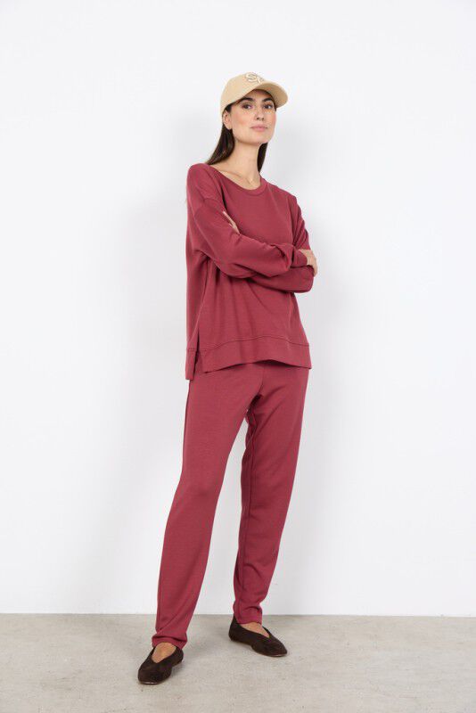 SC-BANU 164 Sweatshirt M&oslash;rk r&oslash;d