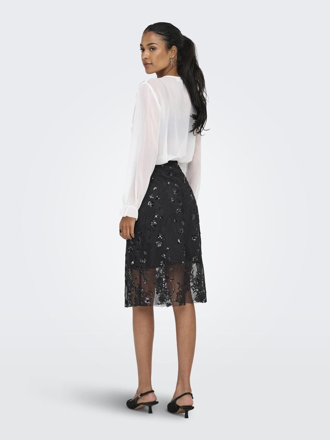 ONLSINNA MW LACE SKIRT XT WVN