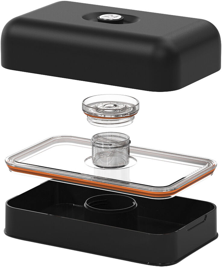 Lunchbox - Stone Finish - Tuxedo Black