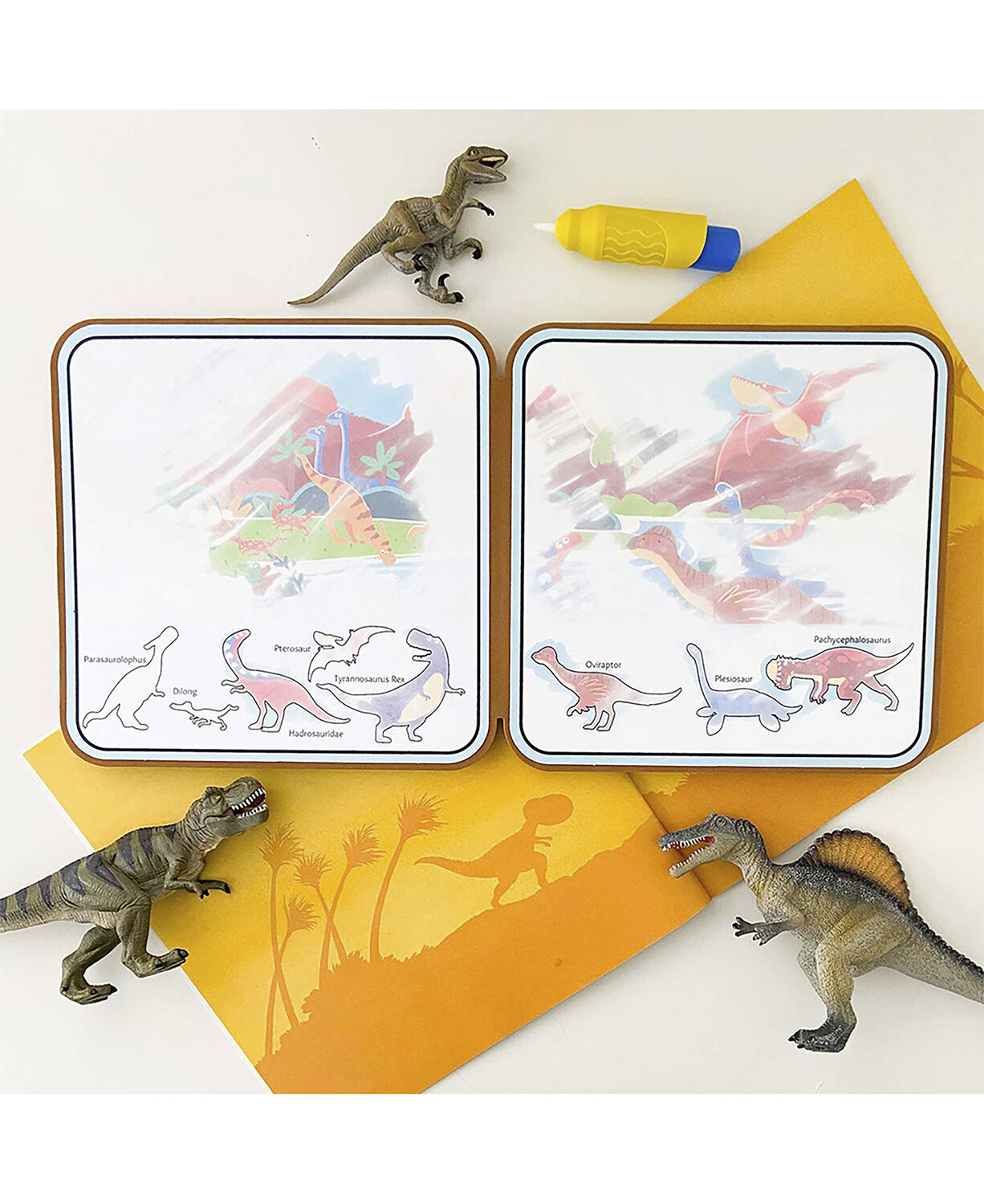 mierEdu - Mal med vand malebog - Dinosaurer