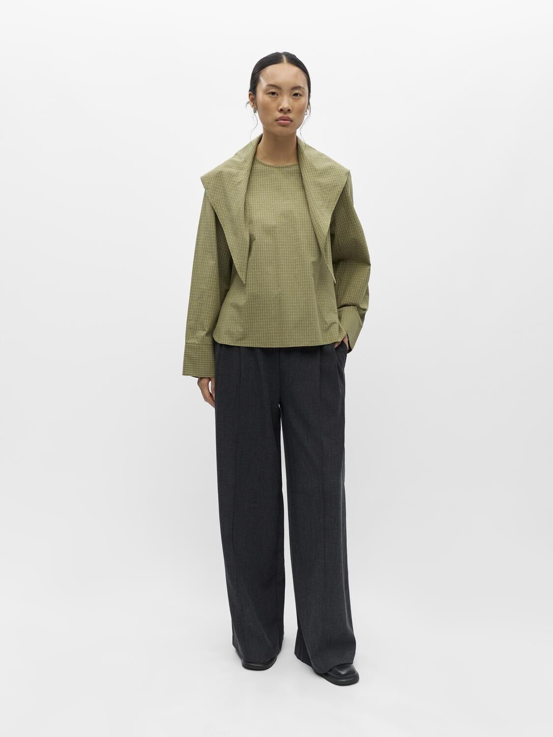 Objvonne L/S Re Scarf Top 146