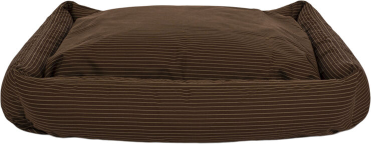Fossflakes Dog bed Brown pinstripe