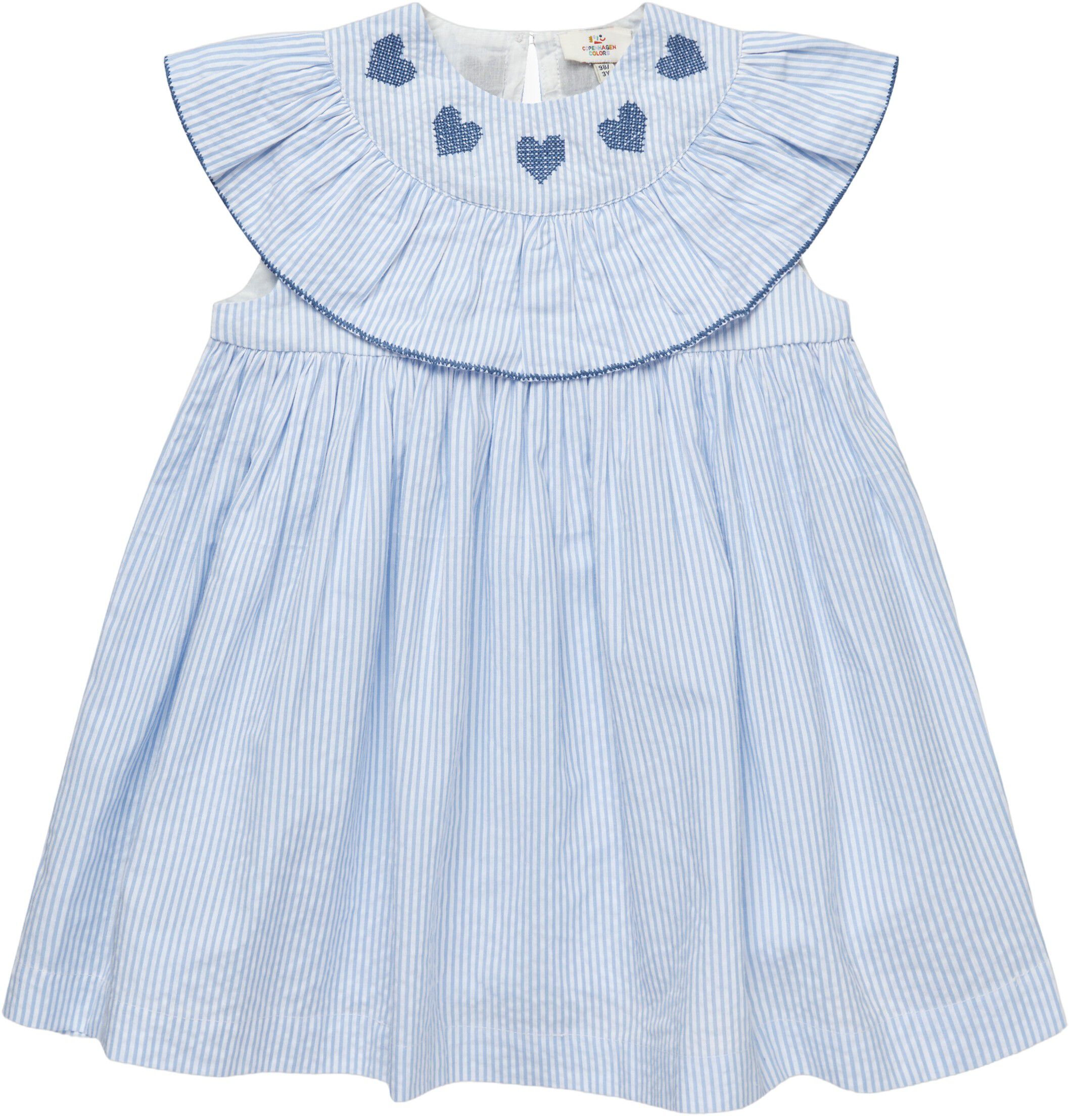 SEERSUCKER DRESS W. HEART