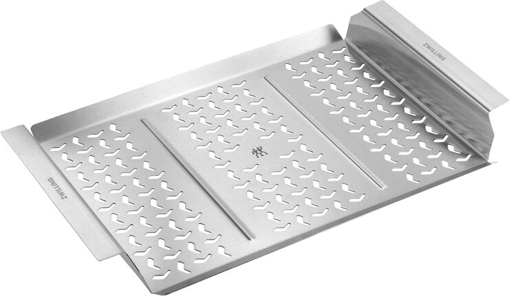 BBQ+ Grillkurv XL Sølv Rektangulær