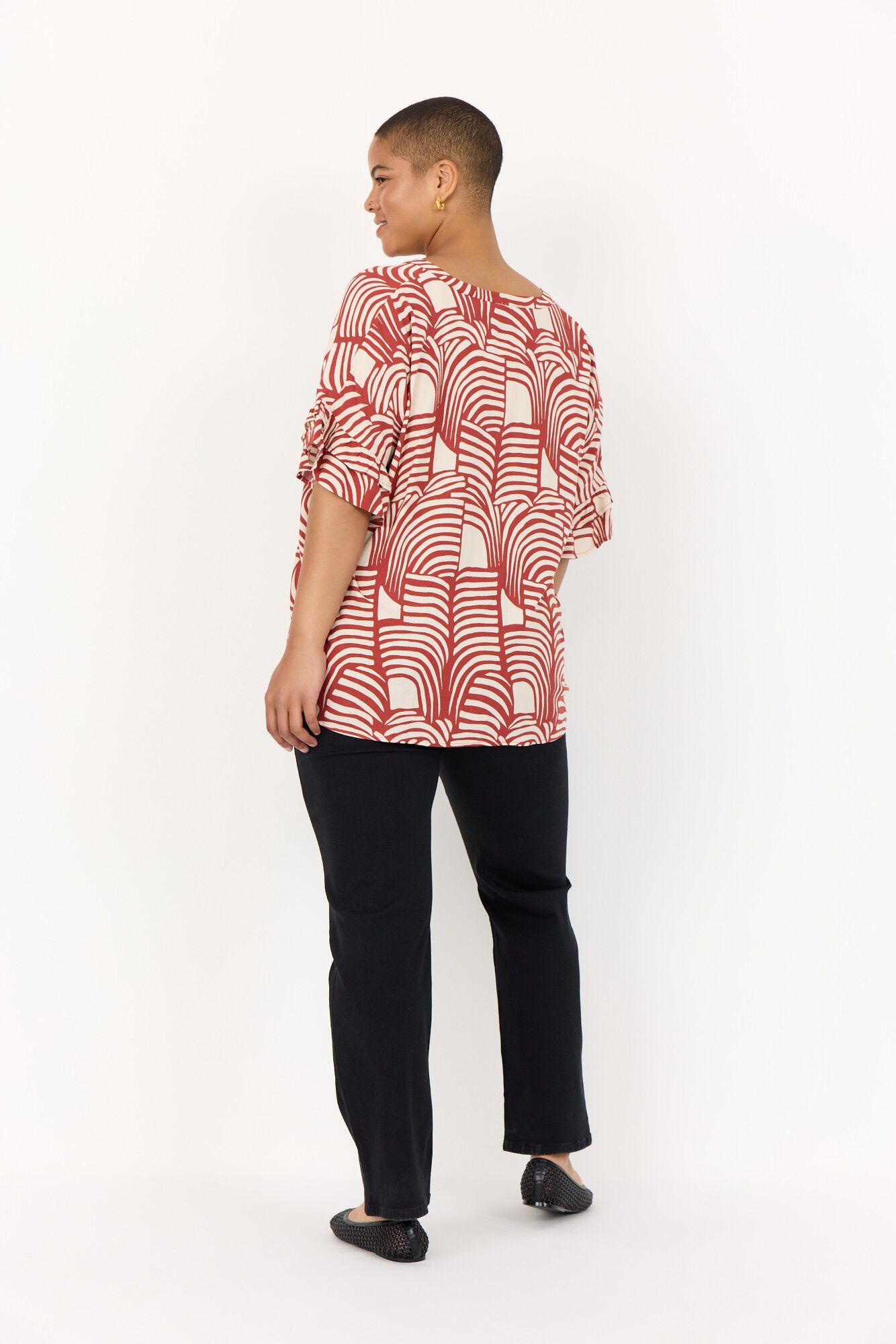 Curvy WA-LOVIS 1 Bluse R&oslash;d