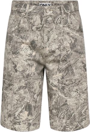 ONLBANU HW CAMO BERMUDA SHORTS PNT