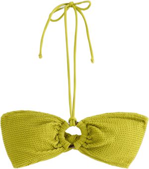 Krøllet bandeau bikinioverdel