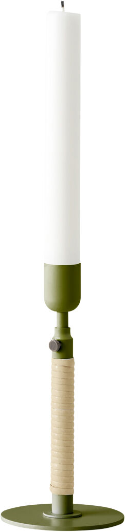 Duca Candleholder, Olive Green