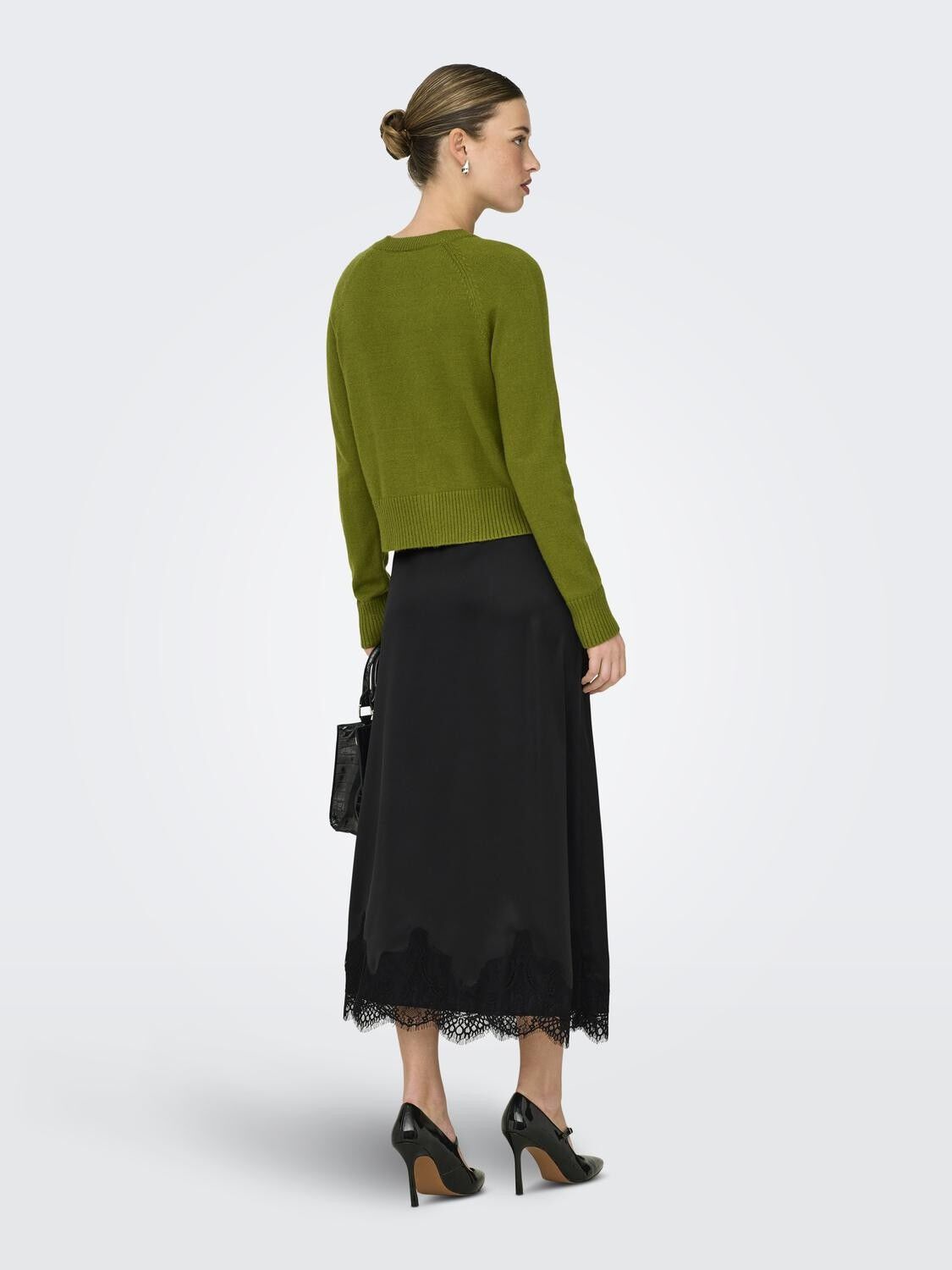 Onlbella Satin Lace Skirt Wvn Ex