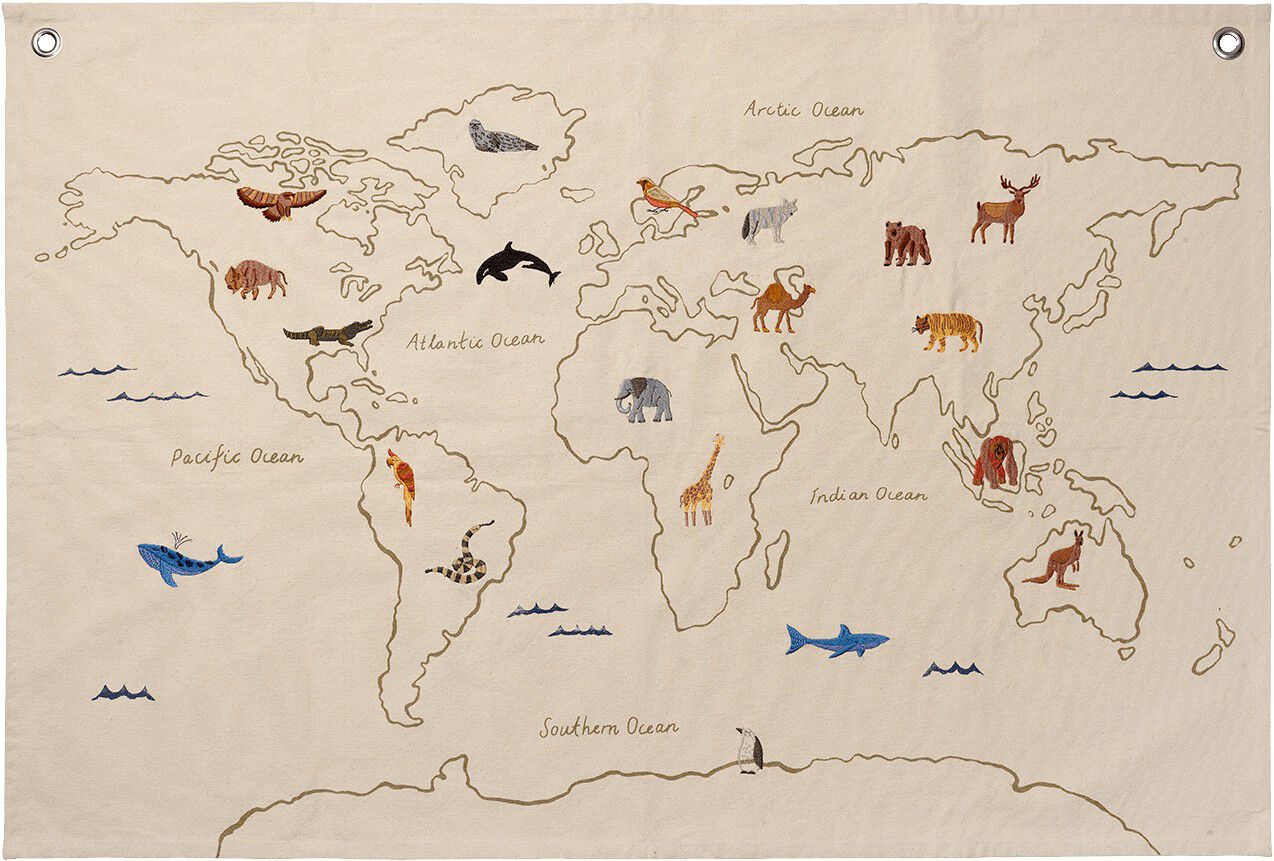 The World Textile Map - Off-white