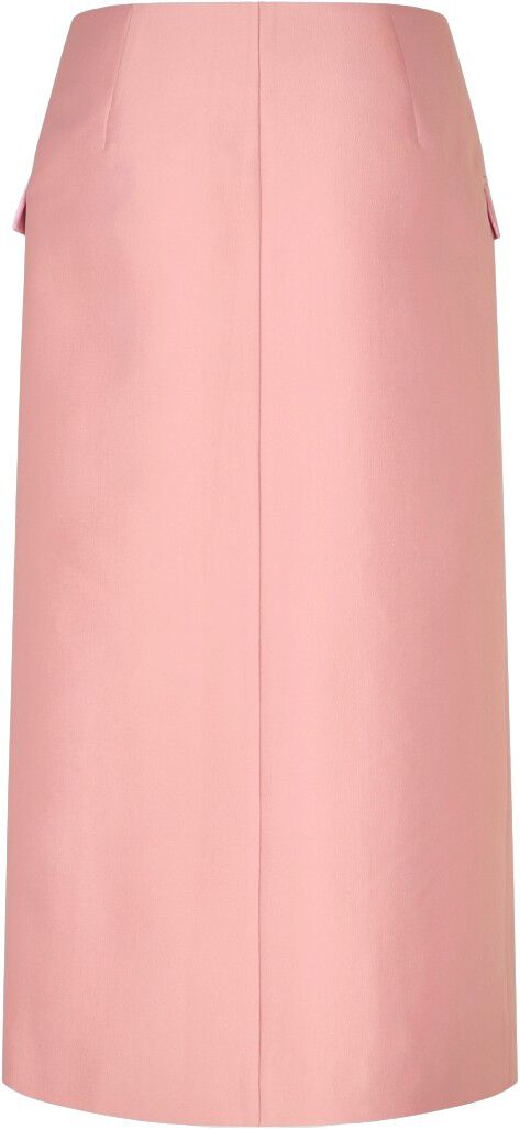2562 Crepon, Pencil Midi Skirt