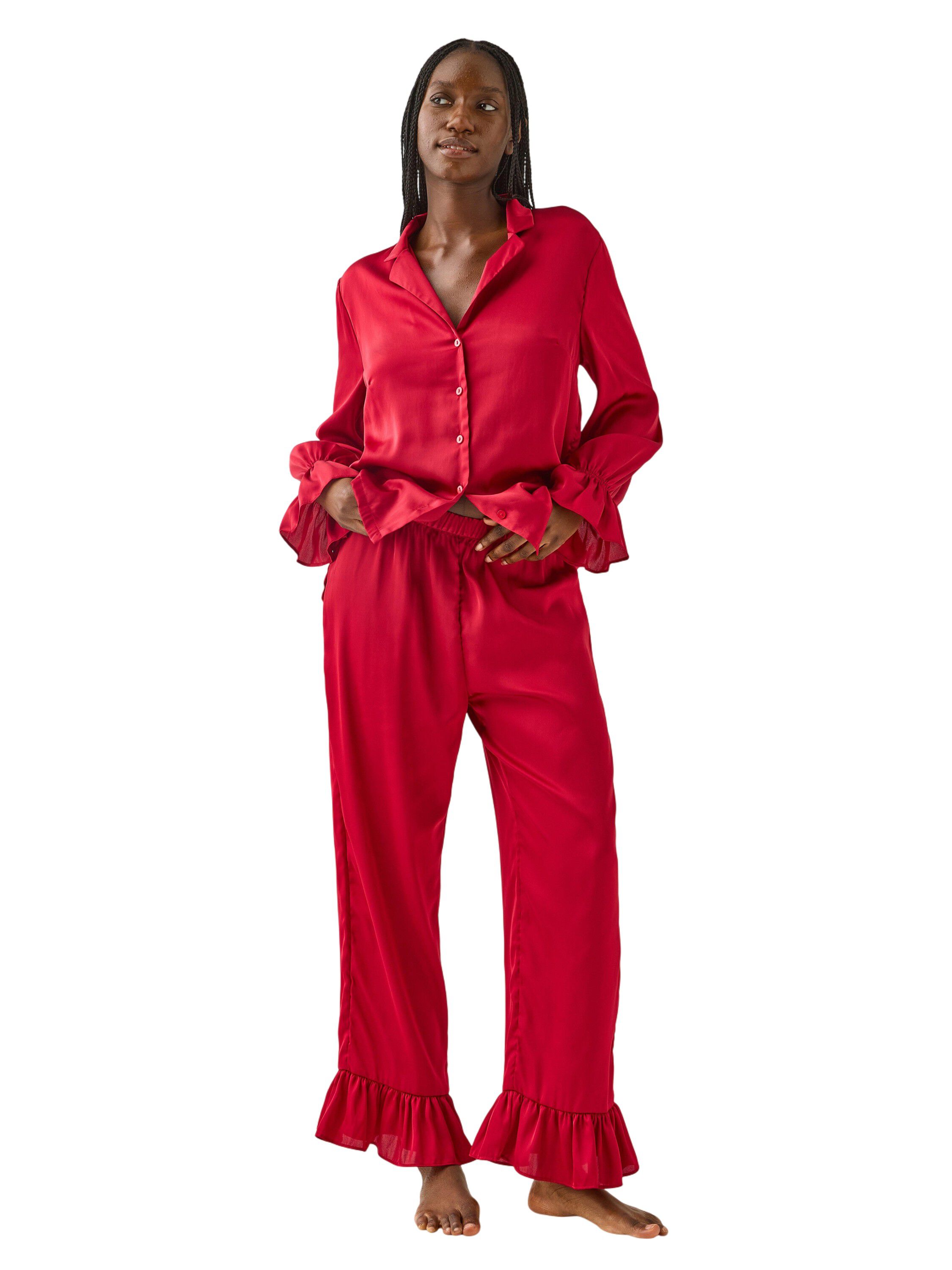 Komfortabel pyjamasbukse i mykt sat