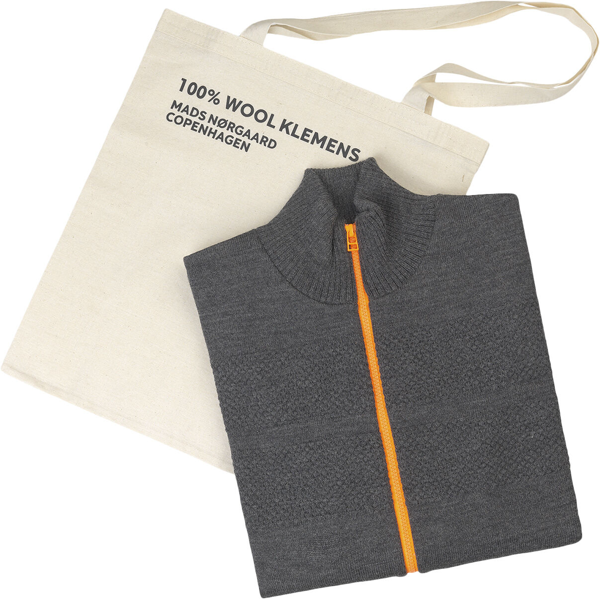 100% Wool Klemens Zip Kontrast