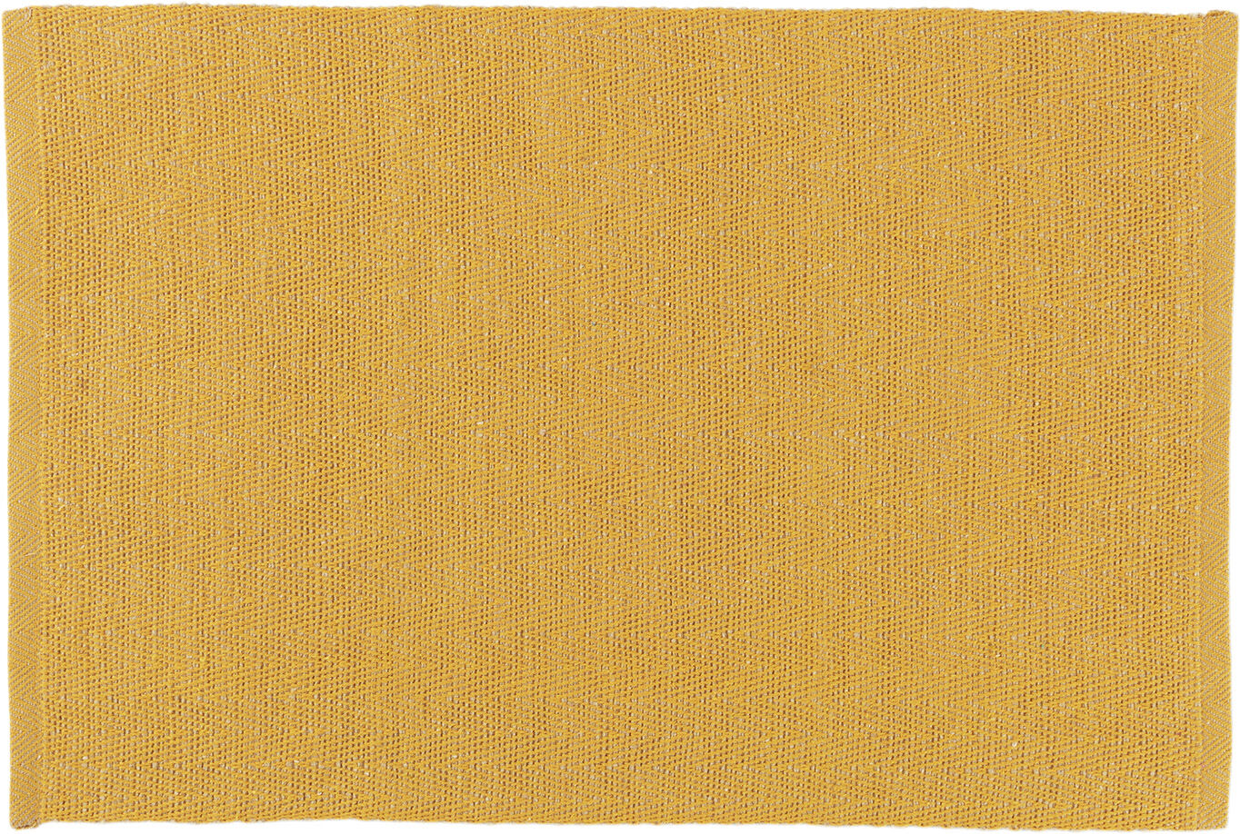 Herringbone D&aelig;kkeserviet 43x30 cm gul 82% bomuld recycled, 1