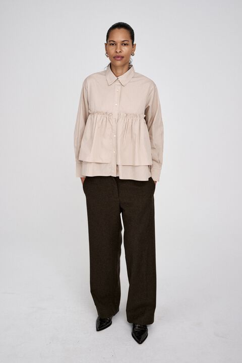 Poplin frill shirt - Shaker