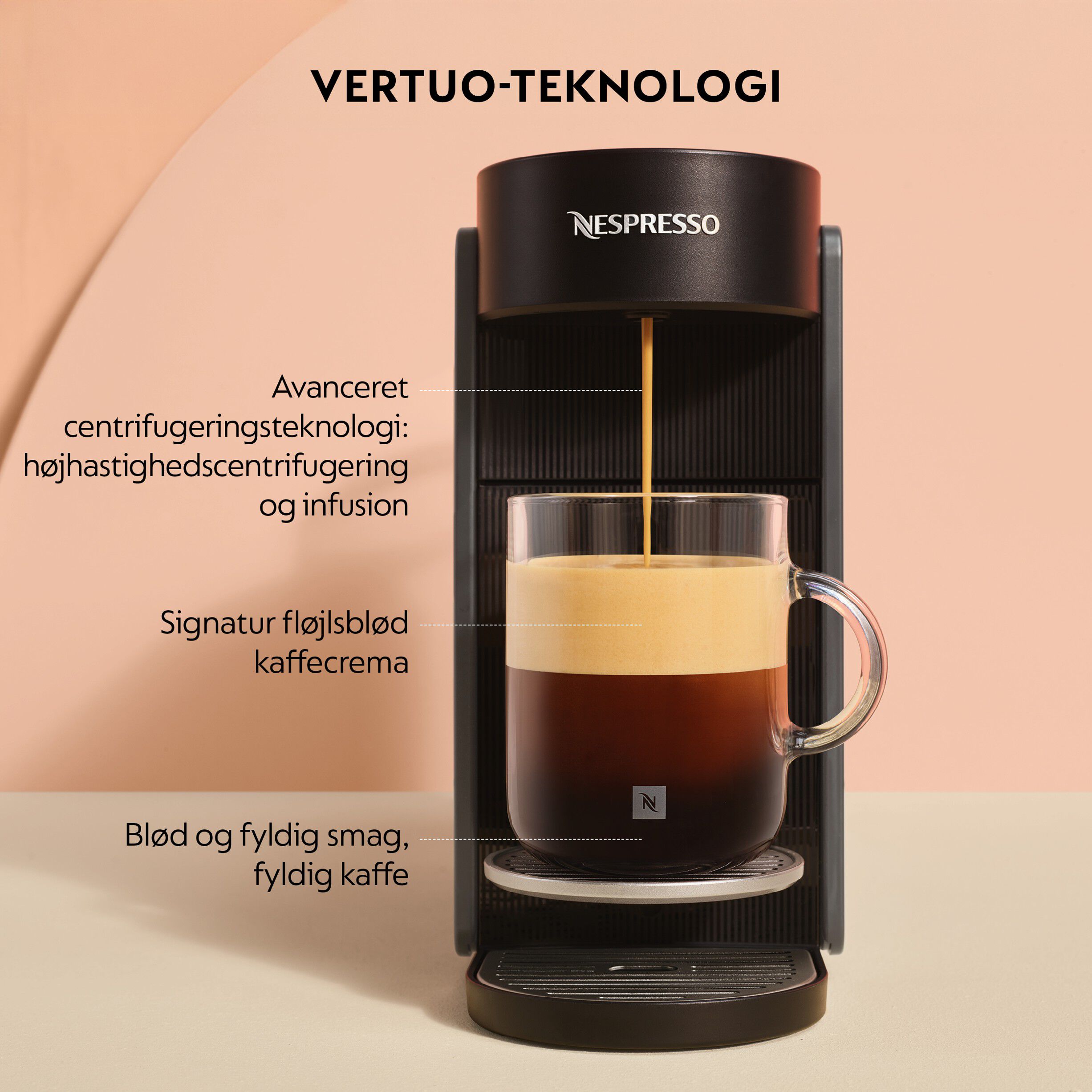 Vertuo Up & Milk kapselmaskine
